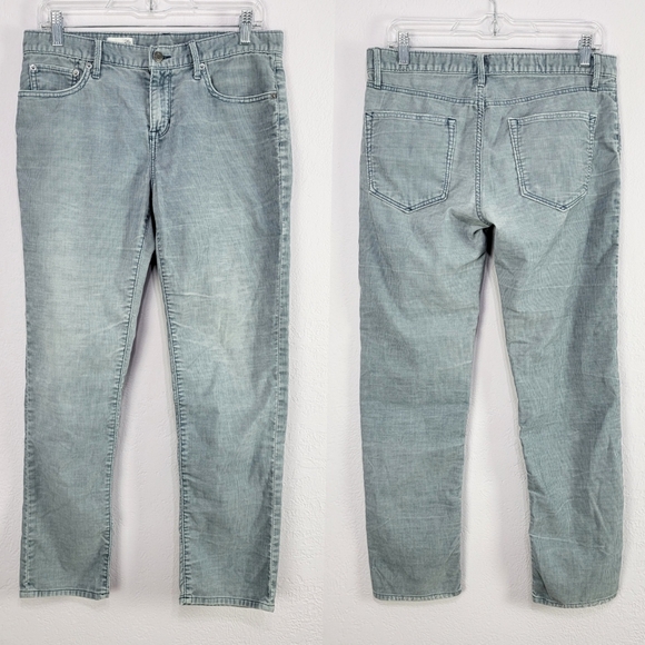 GAP Denim - GAP 1969 Sexy Boyfriend Faded Steel Blue Corduroy Jeans Size 26R